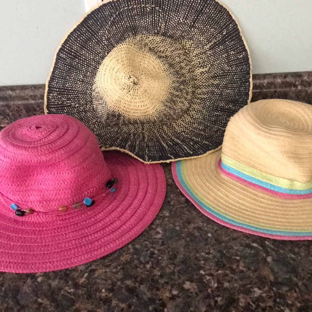 Beach floppy sun hats $10 each or all 3 for $25